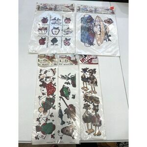 Vintage Cache‎ Junction Seitec Velour Iron-on Transfers Lot Crows Angels Teacher